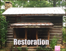 Historic Log Cabin Restoration  Springfield, Georgia